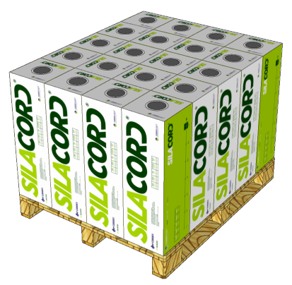 Silacord 750mm x 1500m Green / Black / White 20 Rolls